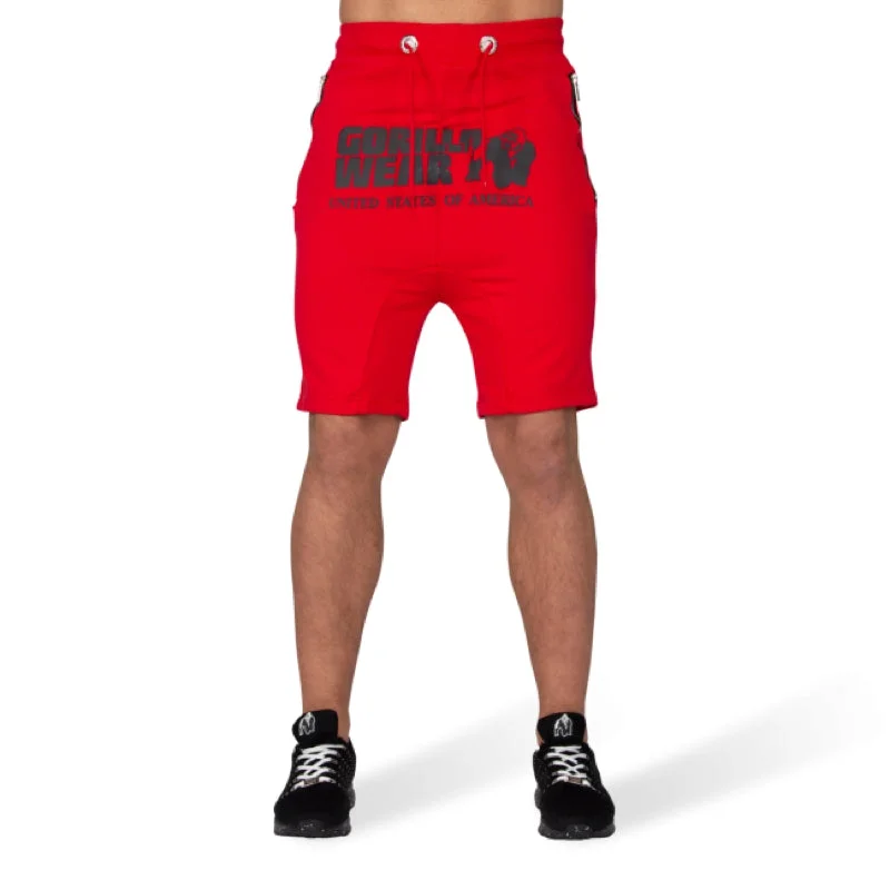 Alabama Drop Crotch Shorts - Red