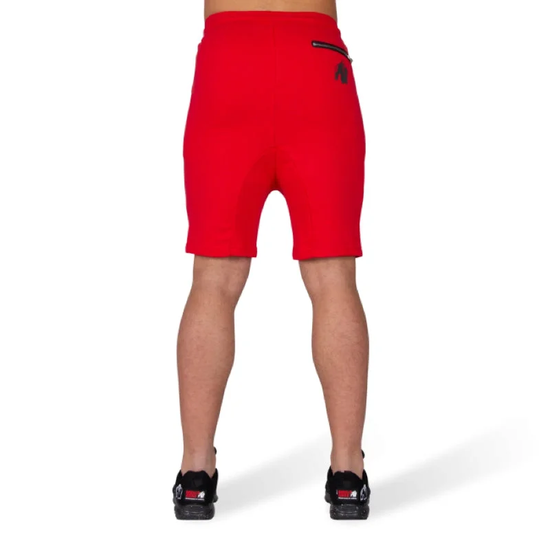 Alabama Drop Crotch Shorts - Red