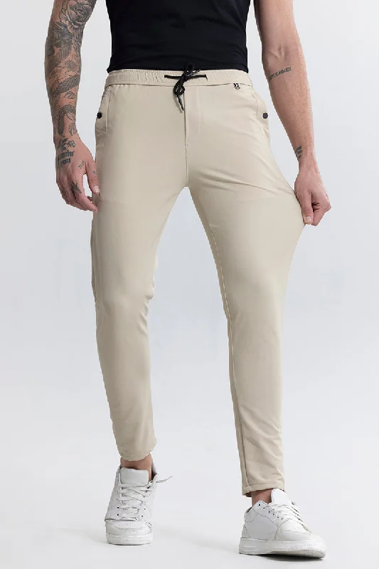 Hyper Flex Beige Trackpant